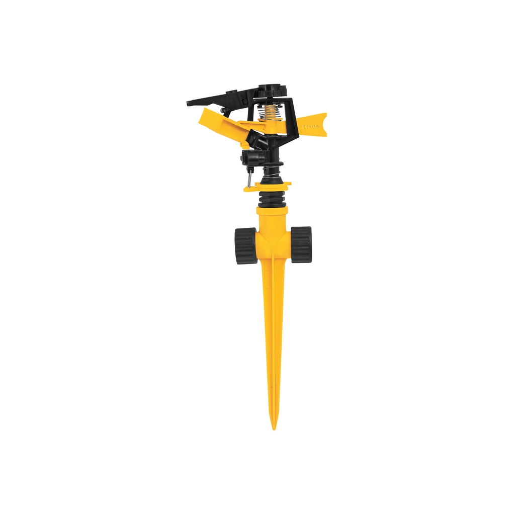 [T20060] Aspersor plástico dos vías, estaca de 14 cm, Pretul