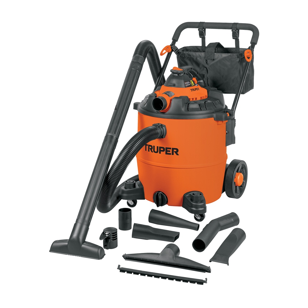 Aspiradora/sopladora plástica 16gal sólidos-líquidos, Truper