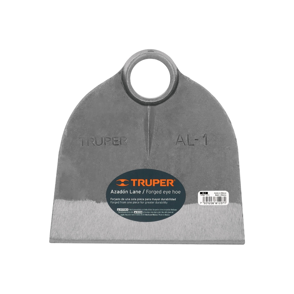 Azadón Lane No.1 de 1.8 lb sin mango, Truper