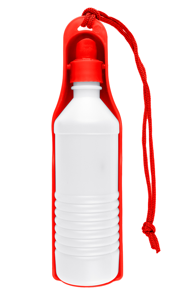 BEBEDERO PORTATIL PARA PERRO S (250 ml), ROJO