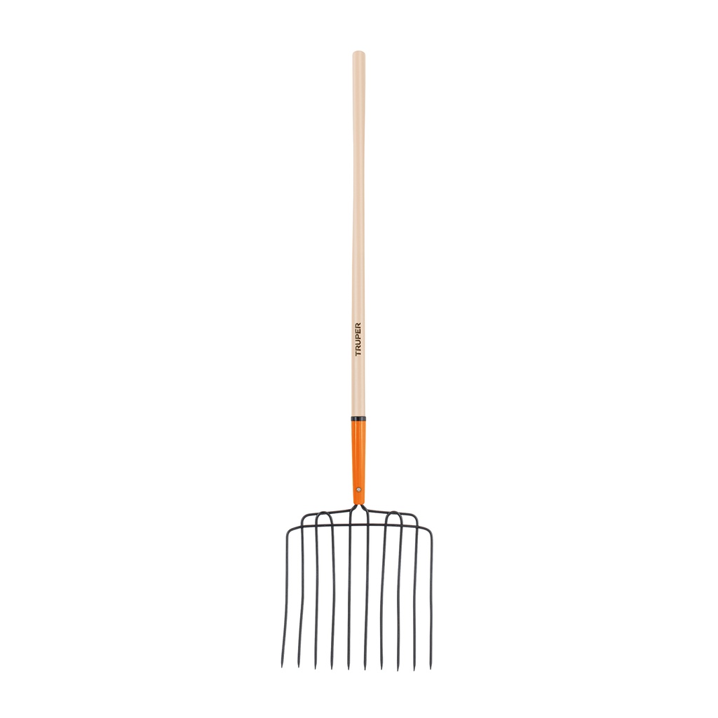[T102562] Bieldo para estiércol 10 dientes, mango 48', Truper
