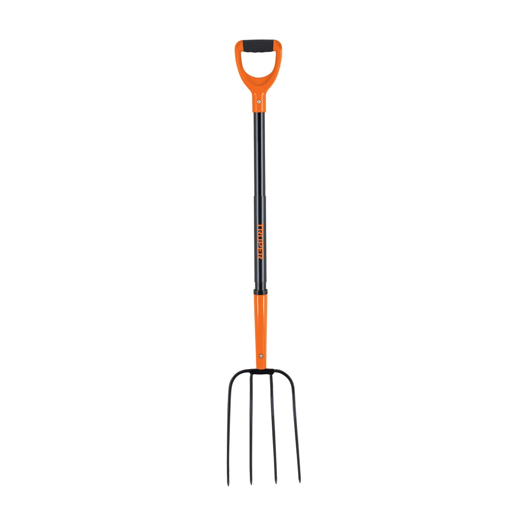 [T102113] Bieldo para paja, 4 dientes, mango de acero 37', puño 'D'
