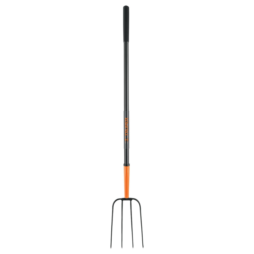 [T102100] Bieldo para paja, 4 dientes, mango de acero 48', Truper