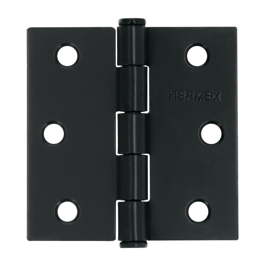 Bisagra cuadrada 2 1/2', negro mate, cabeza plana, Hermex - Pag 766
