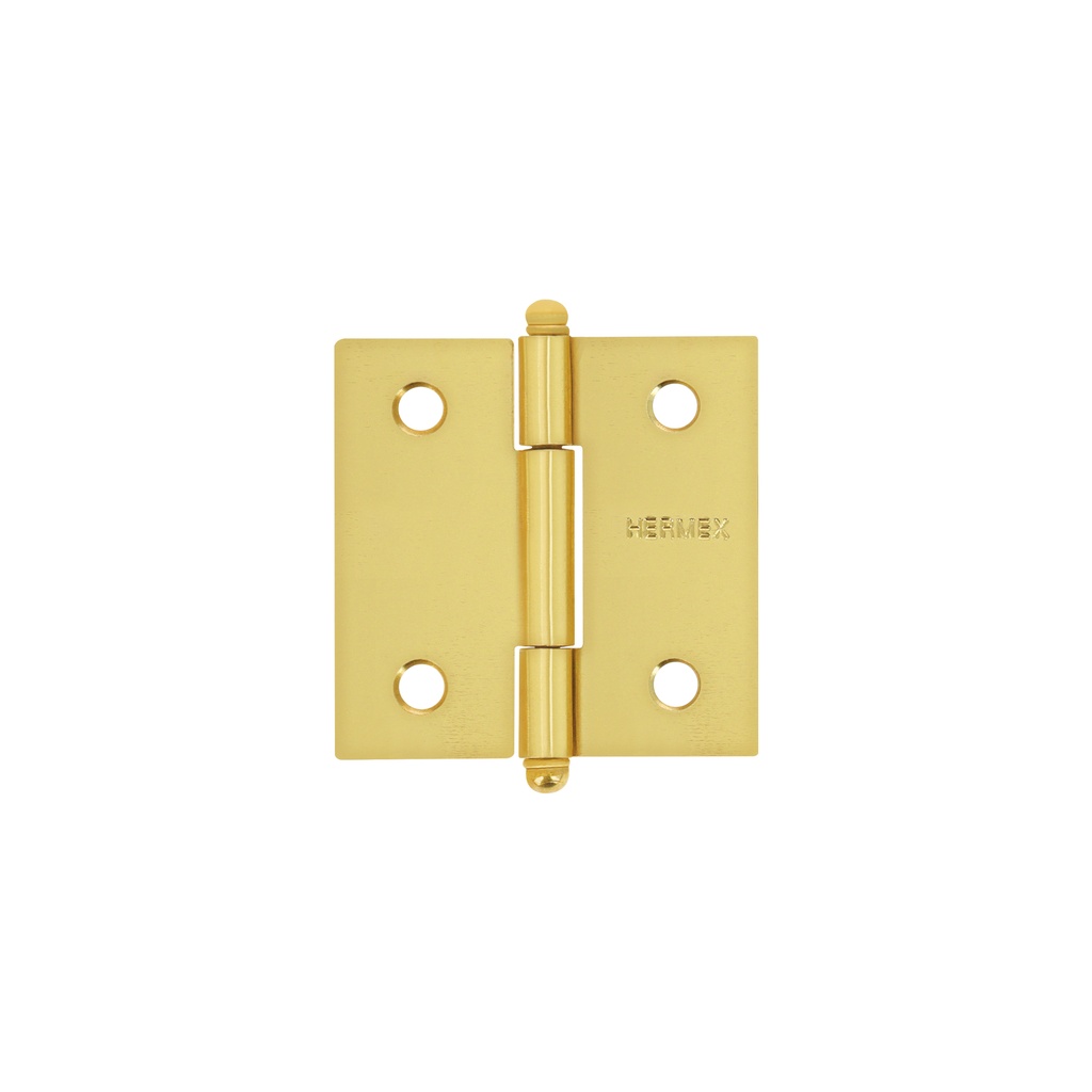 Bisagra cuadrada 2' acero latonado, redonda, Hermex - Pag 577