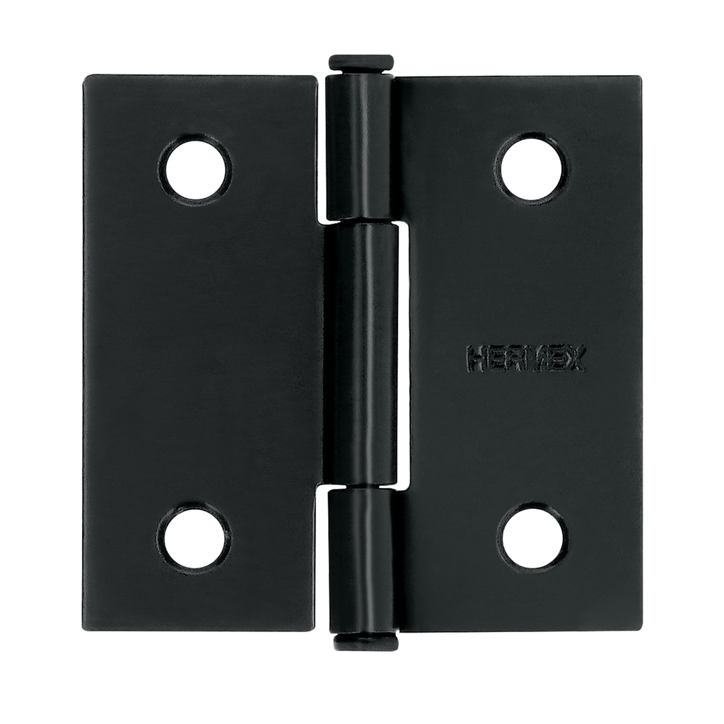Bisagra cuadrada 2', negro mate, cabeza plana, Hermex - Pag 577