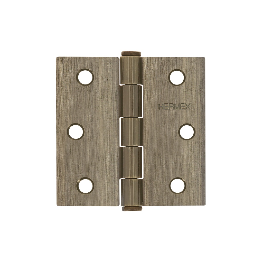 [T43250] Bisagra cuadrada 2-1/2' acero latonado antiguo, plana - Pag 577