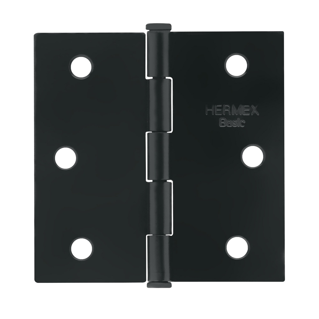 Bisagra cuadrada 2-1/2', negro mate, cabeza plana, Basic - Pag 578