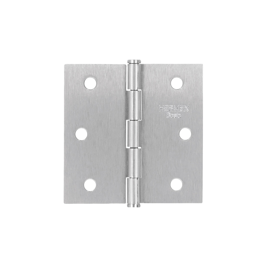 Bisagra cuadrada 2-1/2', satinado, cabeza plana, Basic