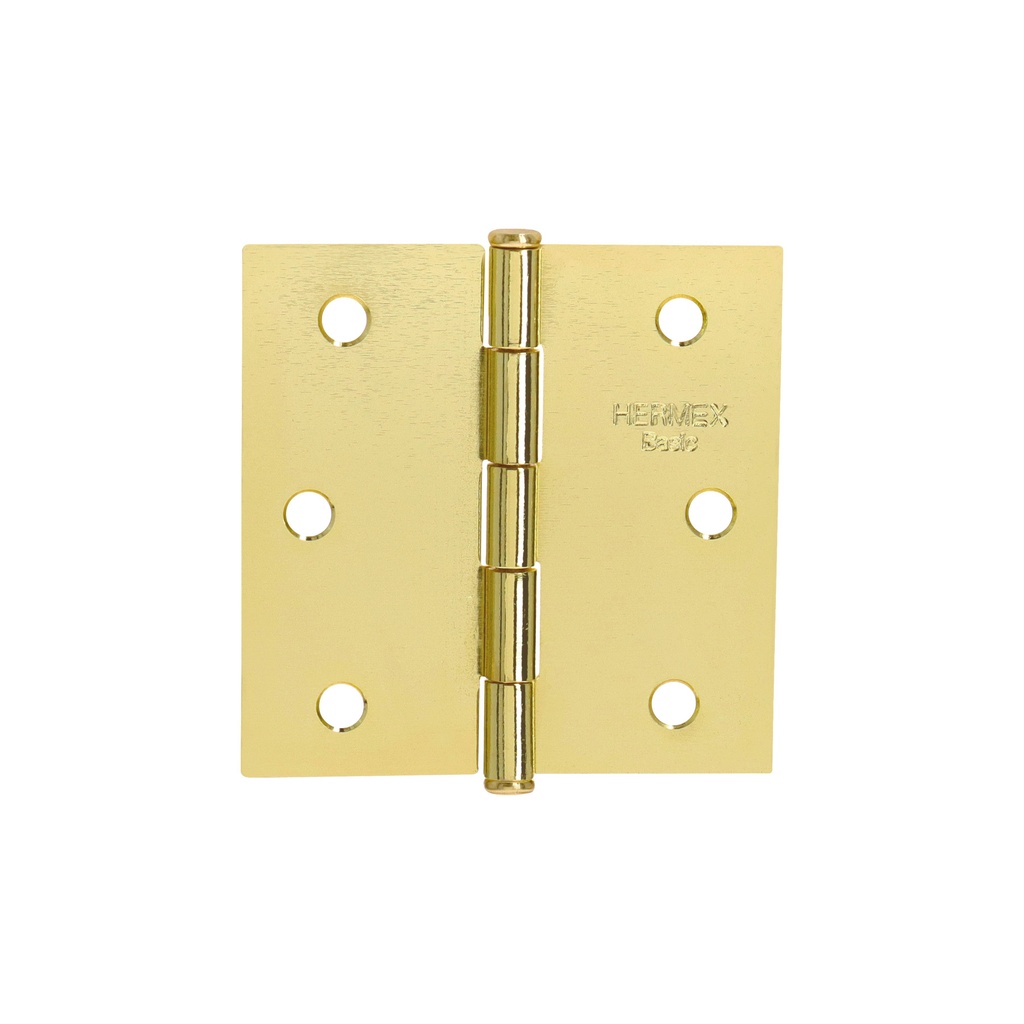 Bisagra cuadrada 2-1/2',latonado, cabeza plana, Hermex Basic - Pag 767