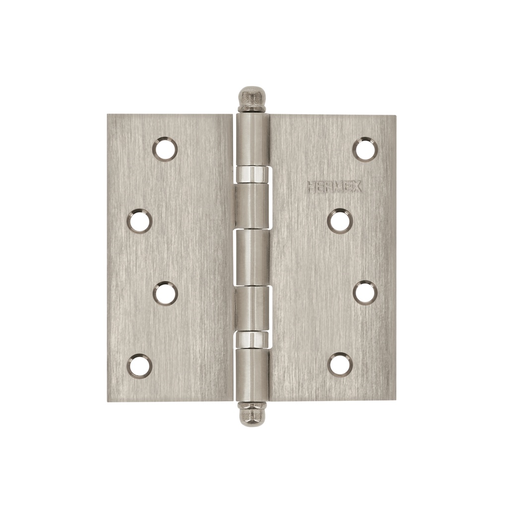 [T43224] Bisagra cuadrada 4' acero inoxidable, redonda, Hermex