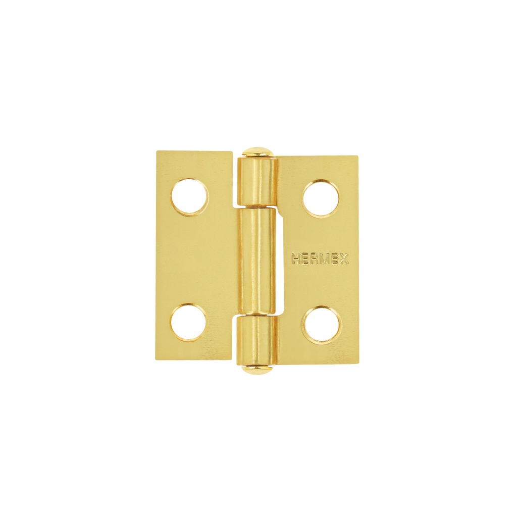 Bisagra rectangular 1' acero latonado, Hermex - Pag 578