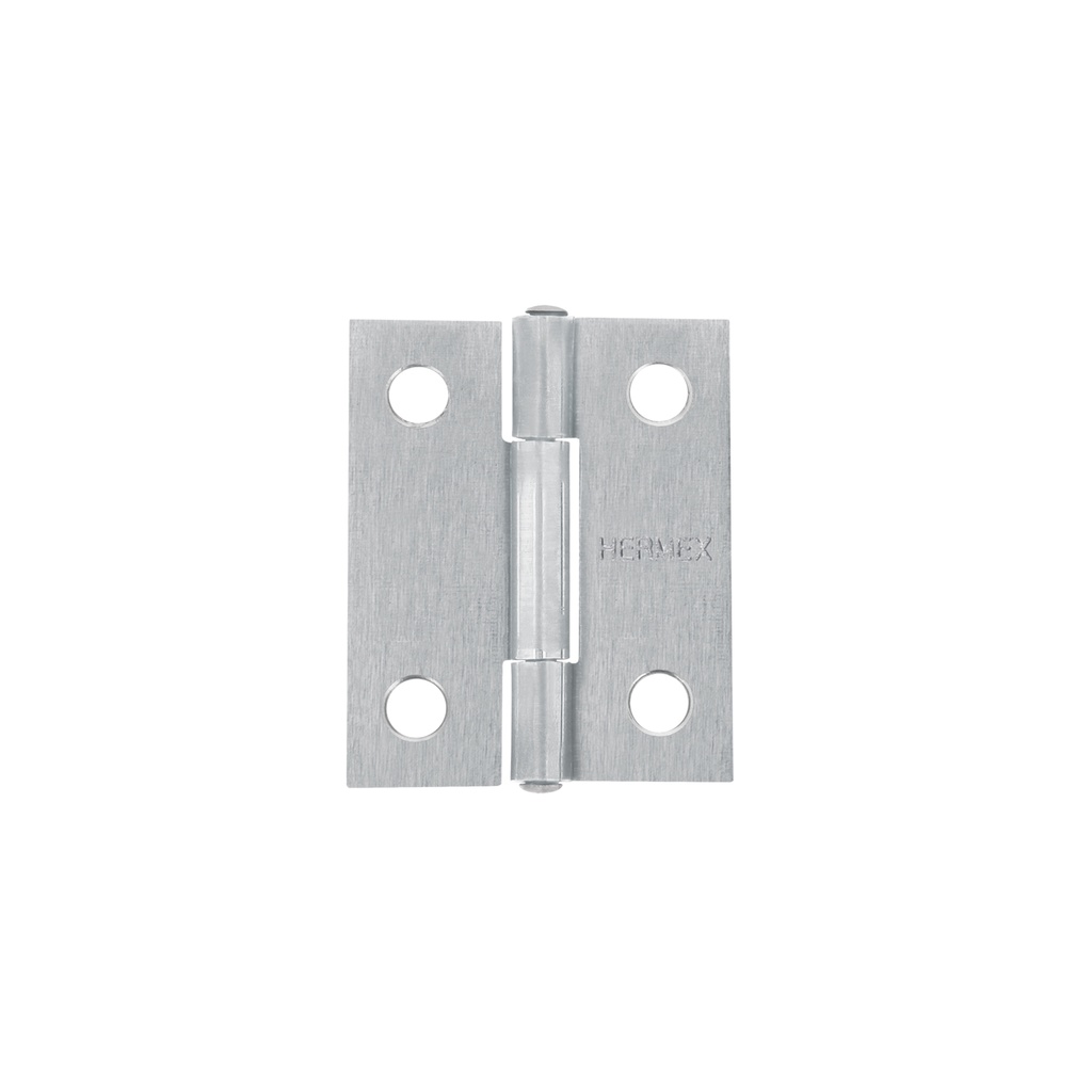 Bisagra rectangular 1-1/2' acero pulido, Hermex - Pag 578