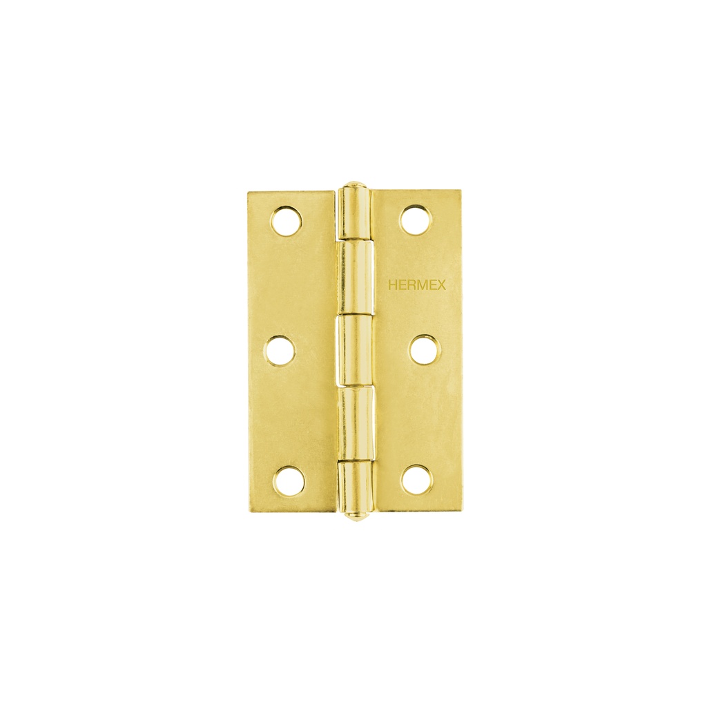 [T43196] Bisagra rectangular 3' acero latonado, Hermex