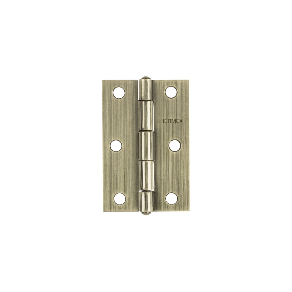 Bisagra rectangular 3' latón antiguo, Hermex - Pag 578