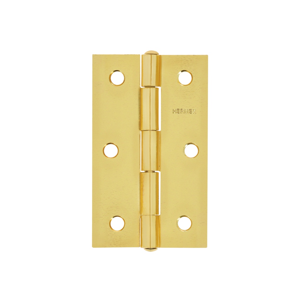 [T43197] Bisagra rectangular 3-1/2' acero latonado, Hermex