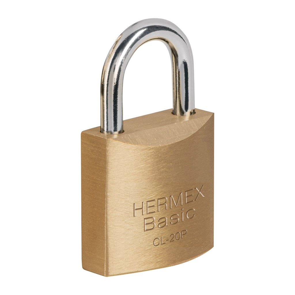 Blíster con 2 candados de latón de 20mm, Hermex Basic - Pag 582