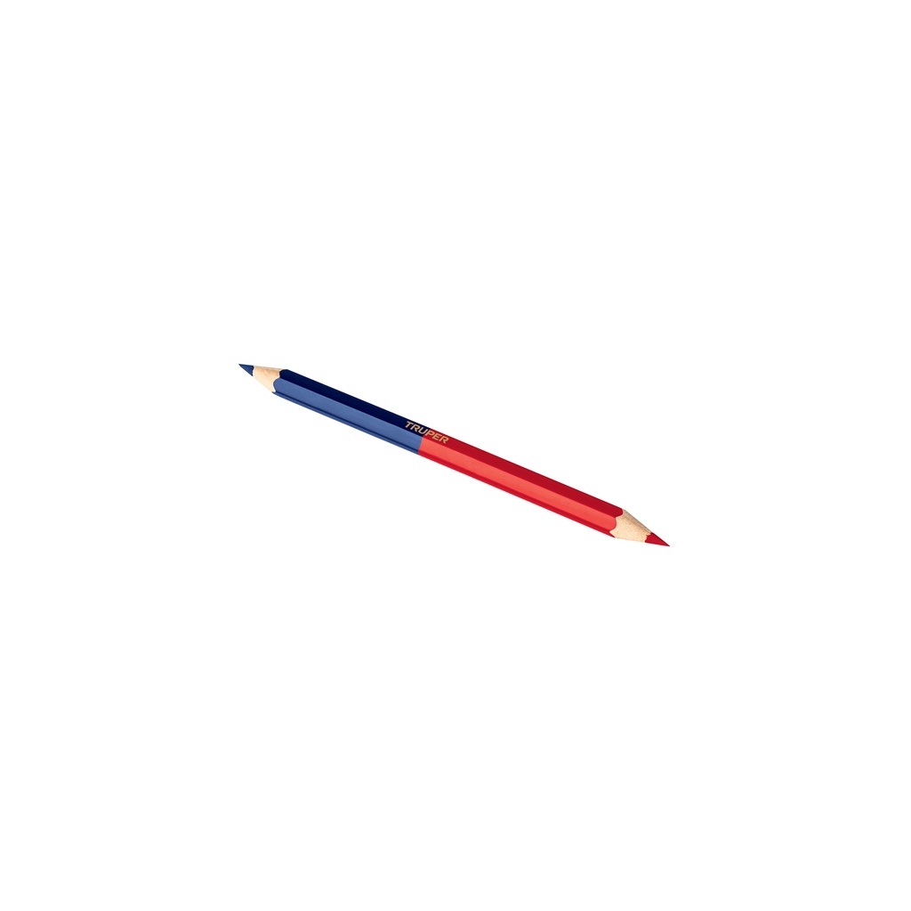 [T101685] Blíster con 2 lápices 18 cm bicolor gruesos para carpintero