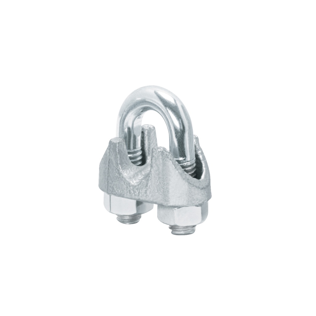 Blíster con 2 nudos (perros) de hierro para cable de 5/16'