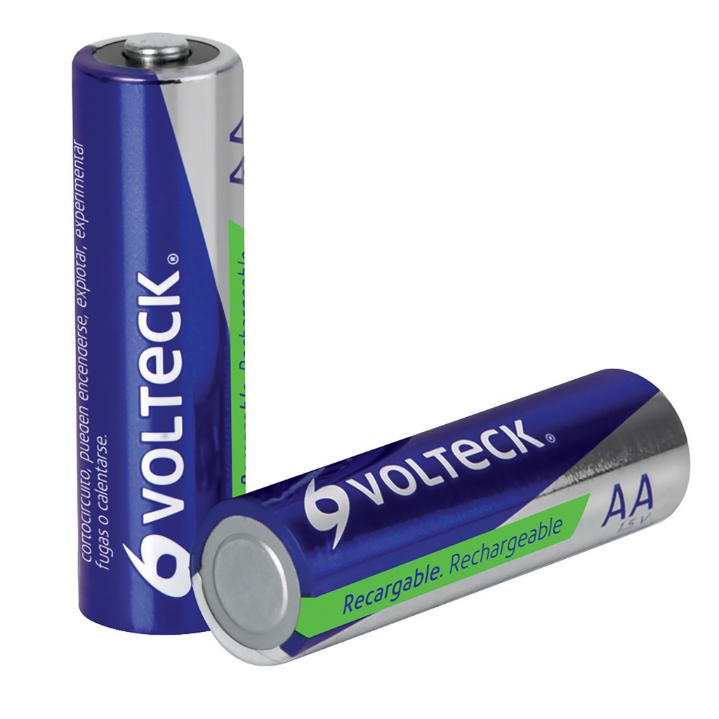 [T47204] Blíster con 2 pilas AA recargables larga duración, 2500 mAh