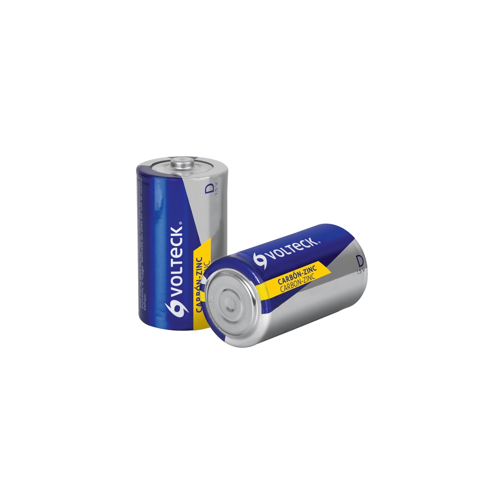 [T46311] Blíster con 2 pilas zinc-carbón tamaño D, volteck