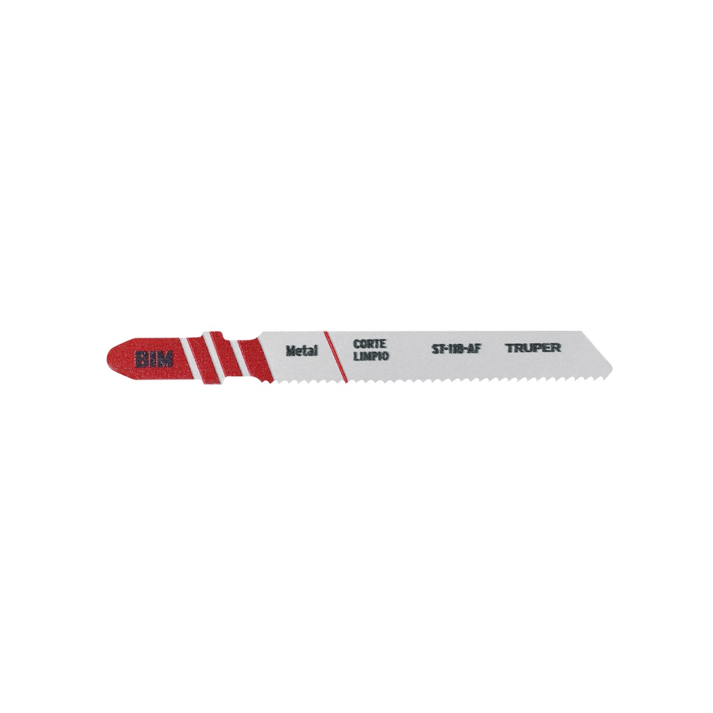[T18129] Blíster con 5 seguetas 18 DPP zanco 'T' corte recto metal