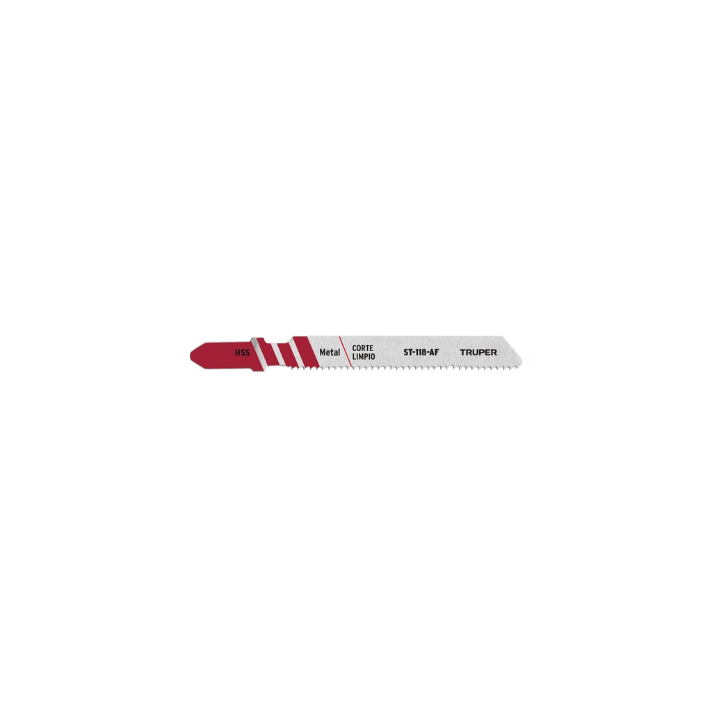 [T18129] Blíster con 5 seguetas 18 DPP zanco 'T' corte recto metal