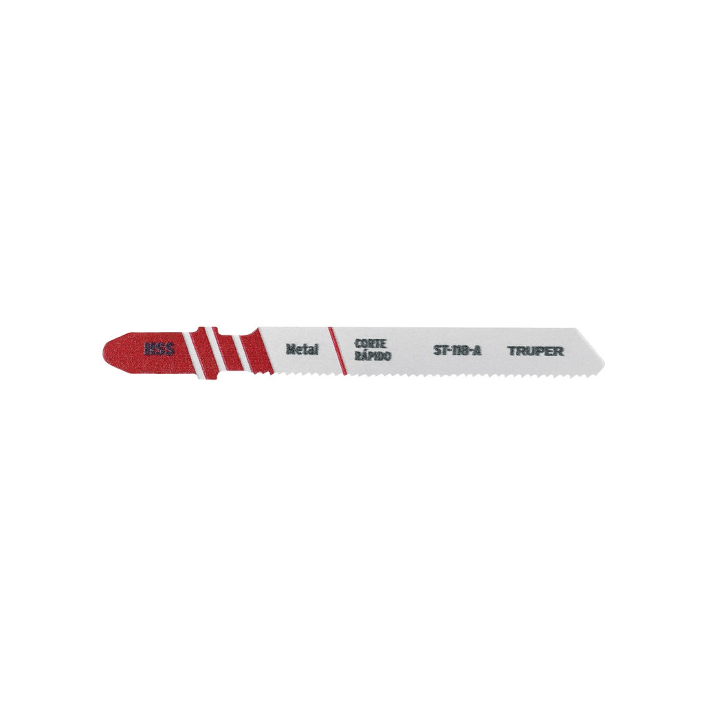 [T18128] Blíster con 5 seguetas 21 DPP zanco 'T' corte recto metal