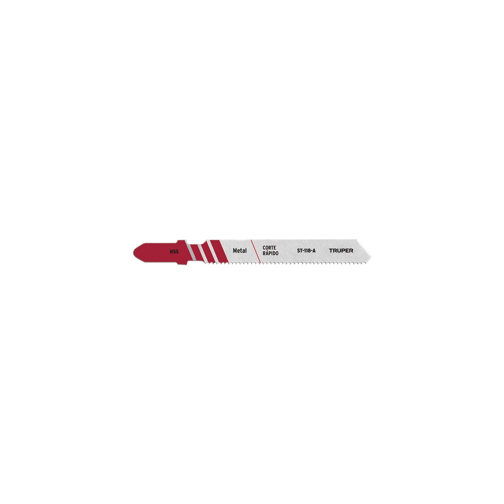 [T18128] Blíster con 5 seguetas 21 DPP zanco 'T' corte recto metal