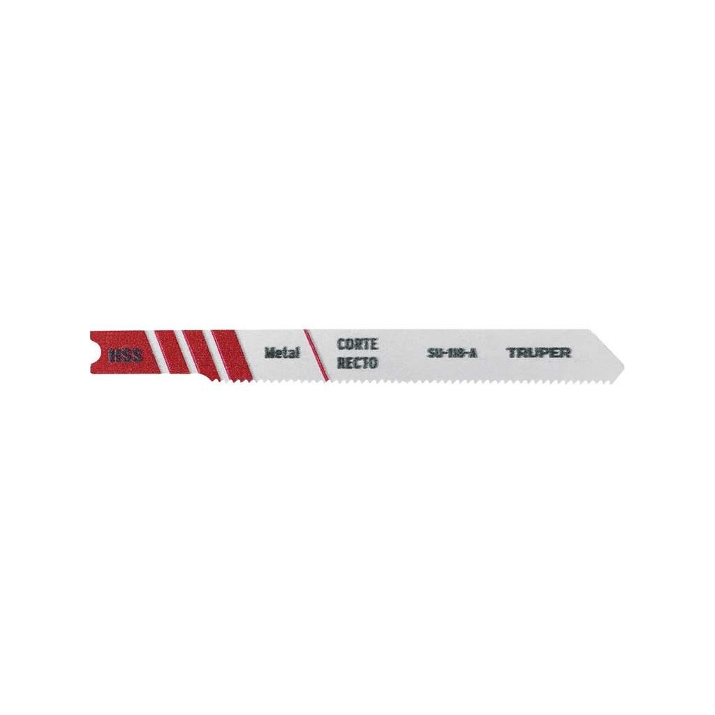 [T18138] Blíster con 5 seguetas 24 DPP zanco 'U' corte recto metal