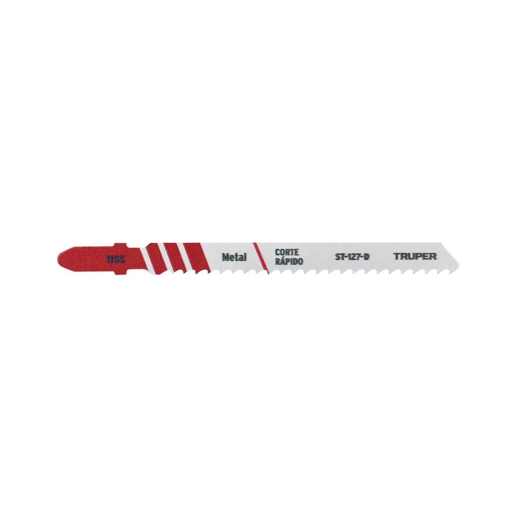 [T18132] Blíster con 5 seguetas 8 DPP zanco 'T' corte recto metal