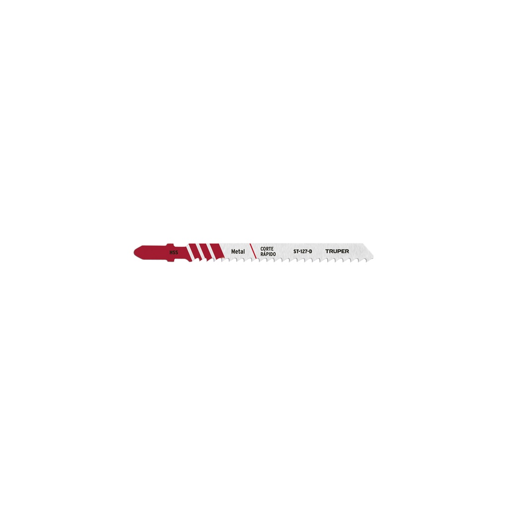 [T18132] Blíster con 5 seguetas 8 DPP zanco 'T' corte recto metal