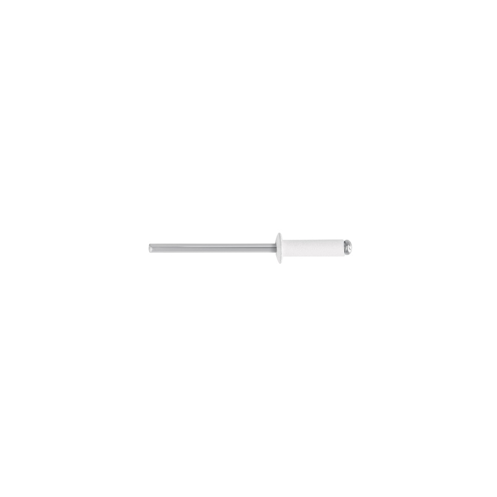 [T46573] Bolsa c/50 remaches 1/8'x3/8' blancos de aluminio, ala 1/4'