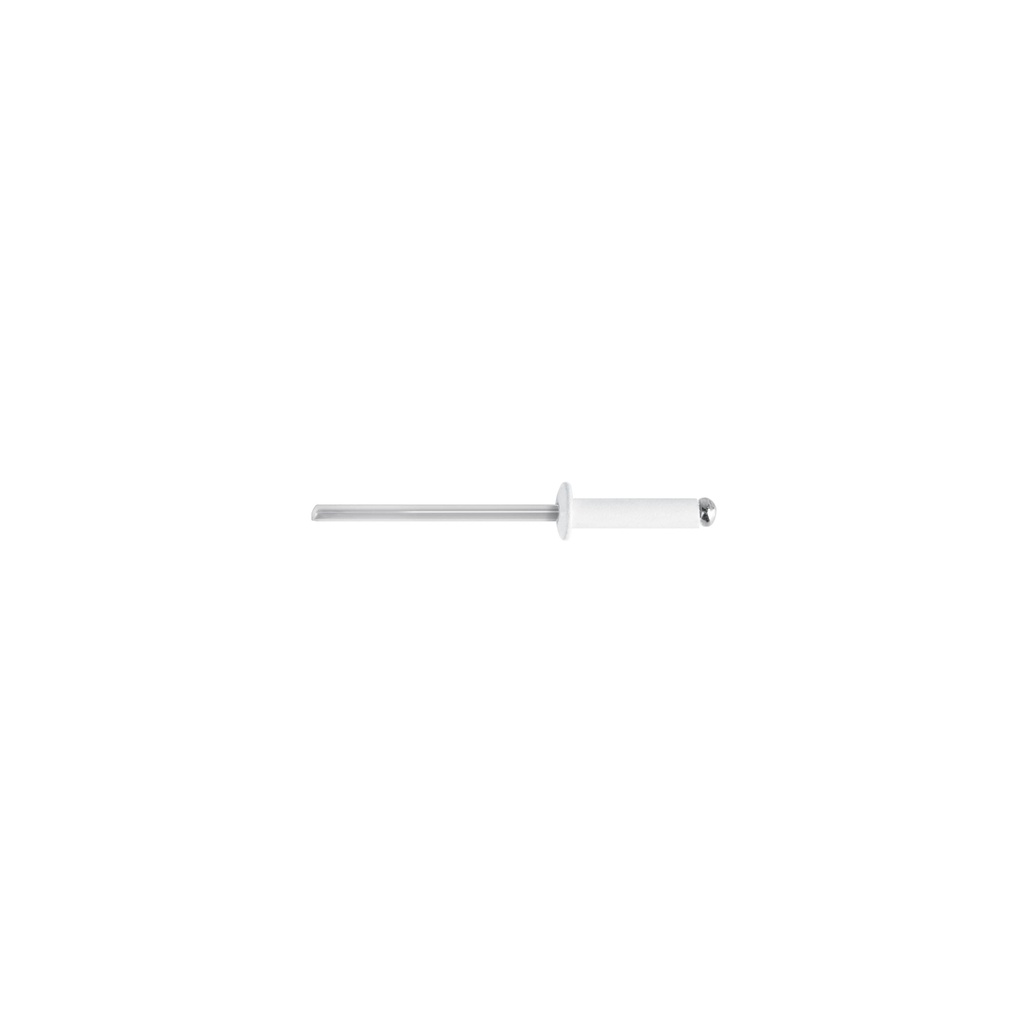 [T46572] Bolsa c/50 remaches 1/8'x5/16' blancos de aluminio, ala 1/4'