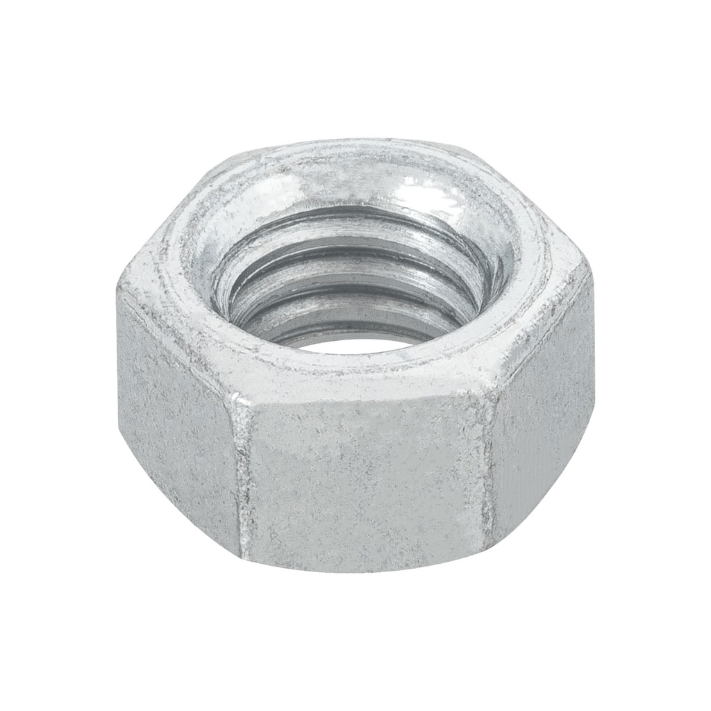 [T44550] Bolsa con 100 tuercas 3/8' hexagonales de acero galvanizado