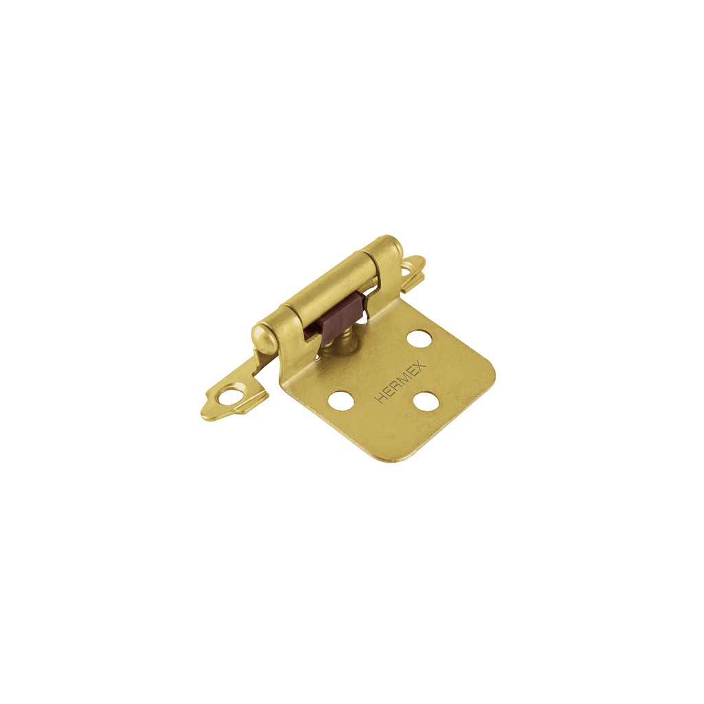[T49205] Bolsa con 2 bisagras parche de 7cm, latonado, Hermex