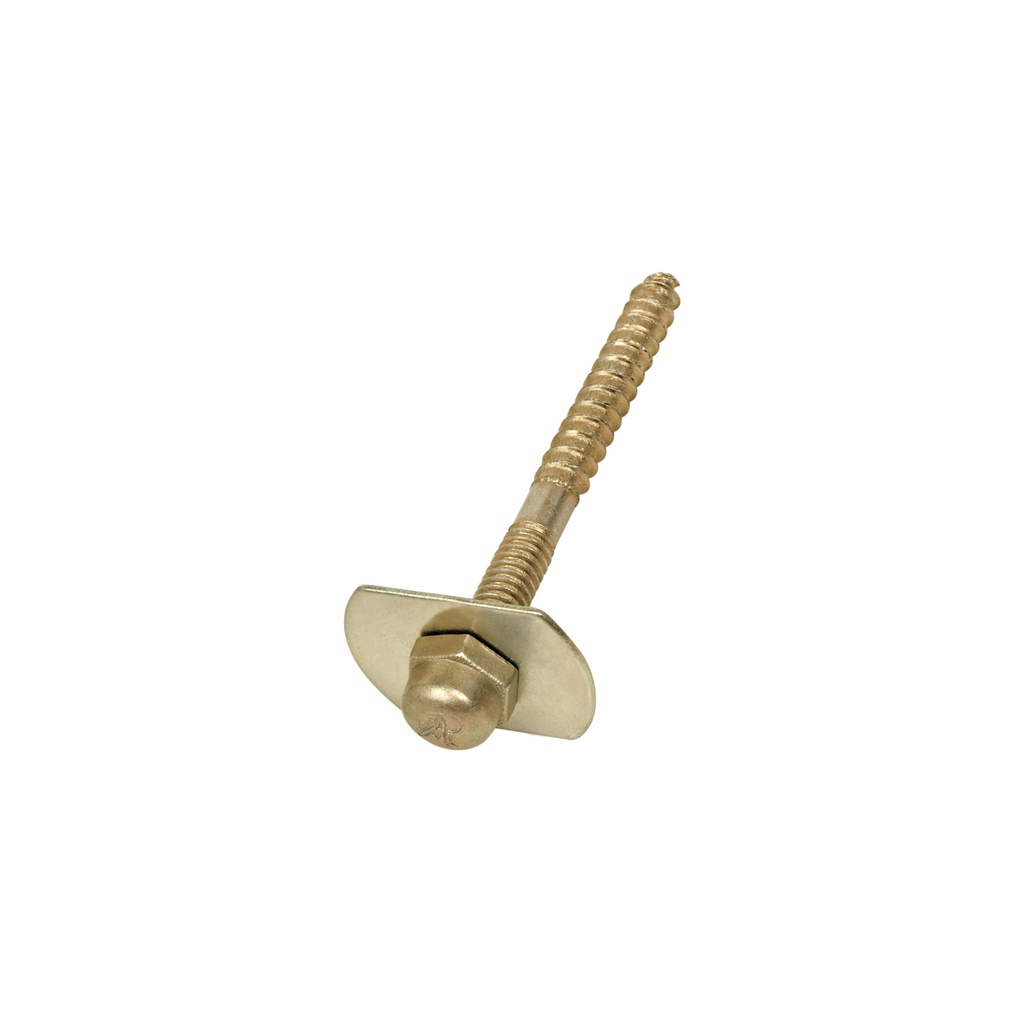 Bolsa con 2 pijas 1/4' x 66 mm para base de WC a piso