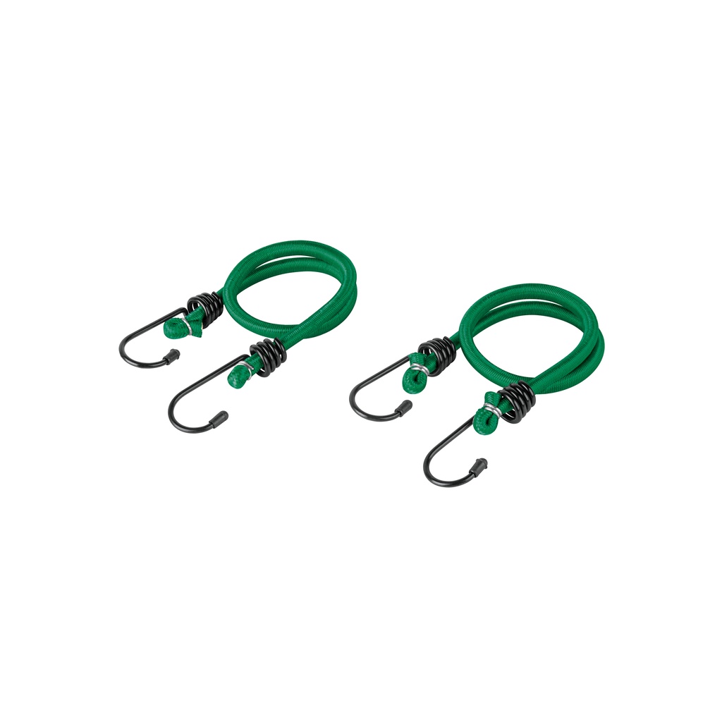 [T25091] Bolsa con 2 tensores elásticos verdes de 45 cm, Pretul