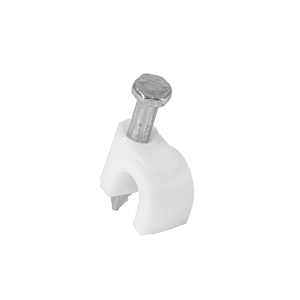 [T48271] Bolsa con 20 grapas blancas de 5 mm para cable redondo