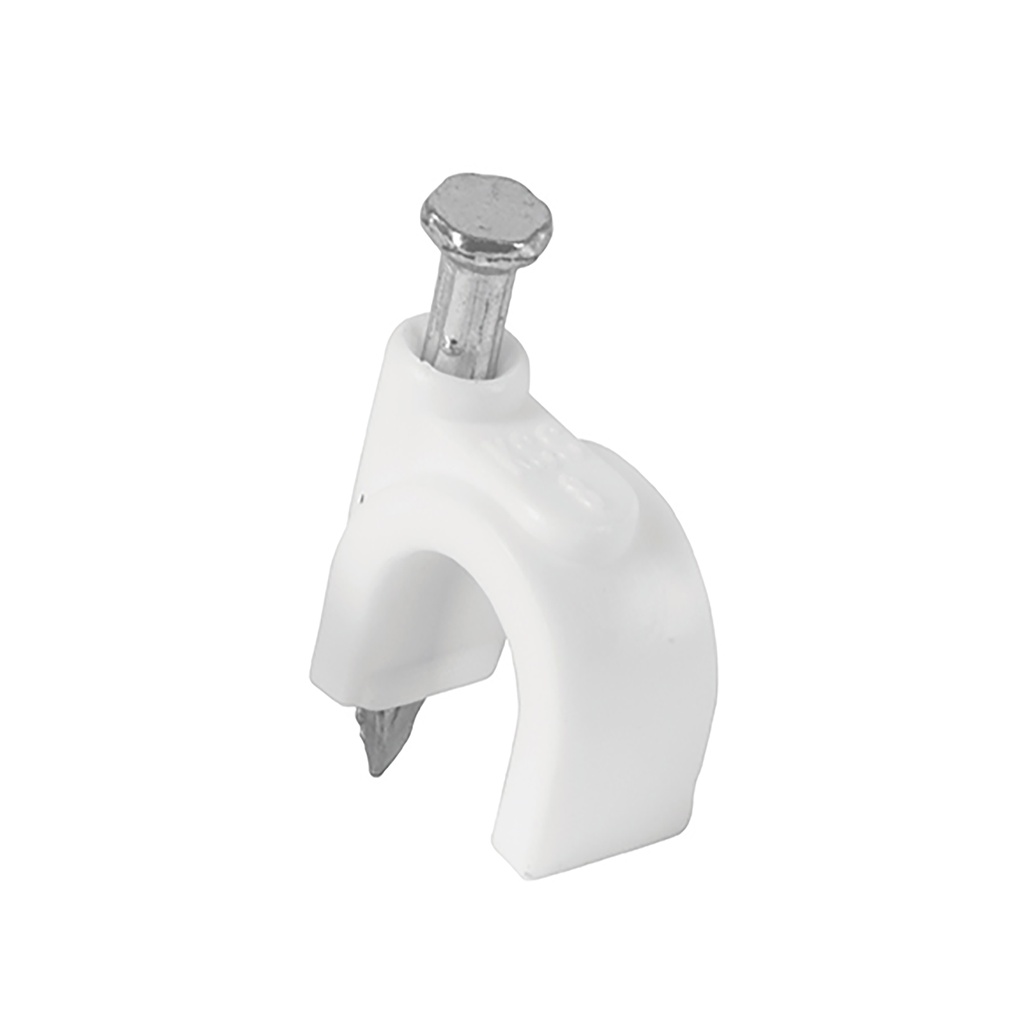 [T48273] Bolsa con 20 grapas blancas de 8 mm para cable redondo