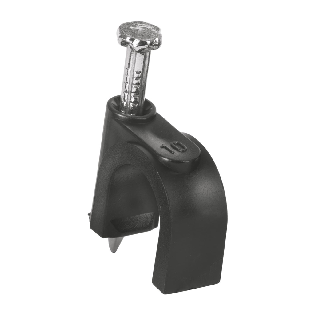 [T48282] Bolsa con 20 grapas negras de 10 mm para cable redondo