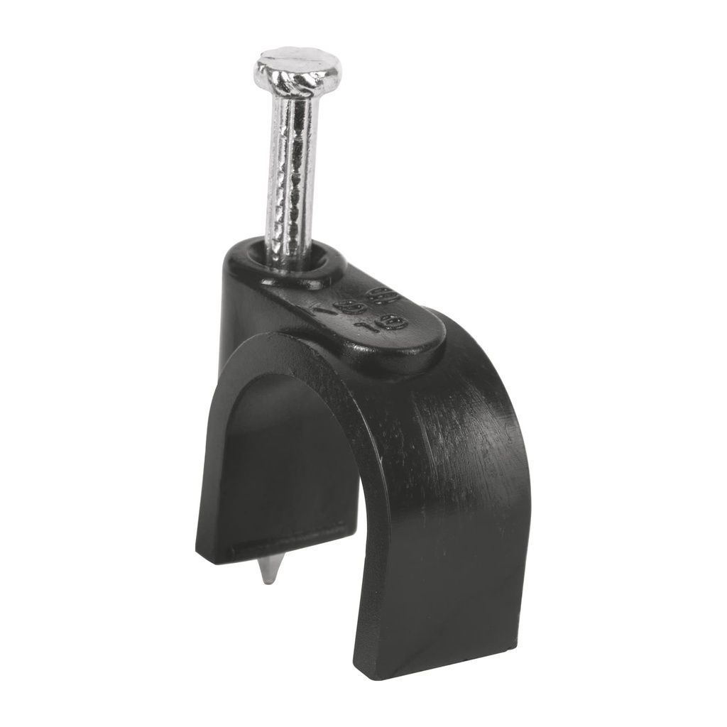 Bolsa con 20 grapas negras de 16 mm para cable redondo - Pag 390