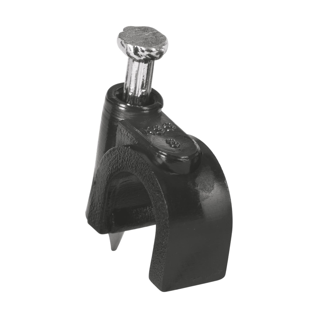Bolsa con 20 grapas negras de 8 mm para cable redondo - Pag 390