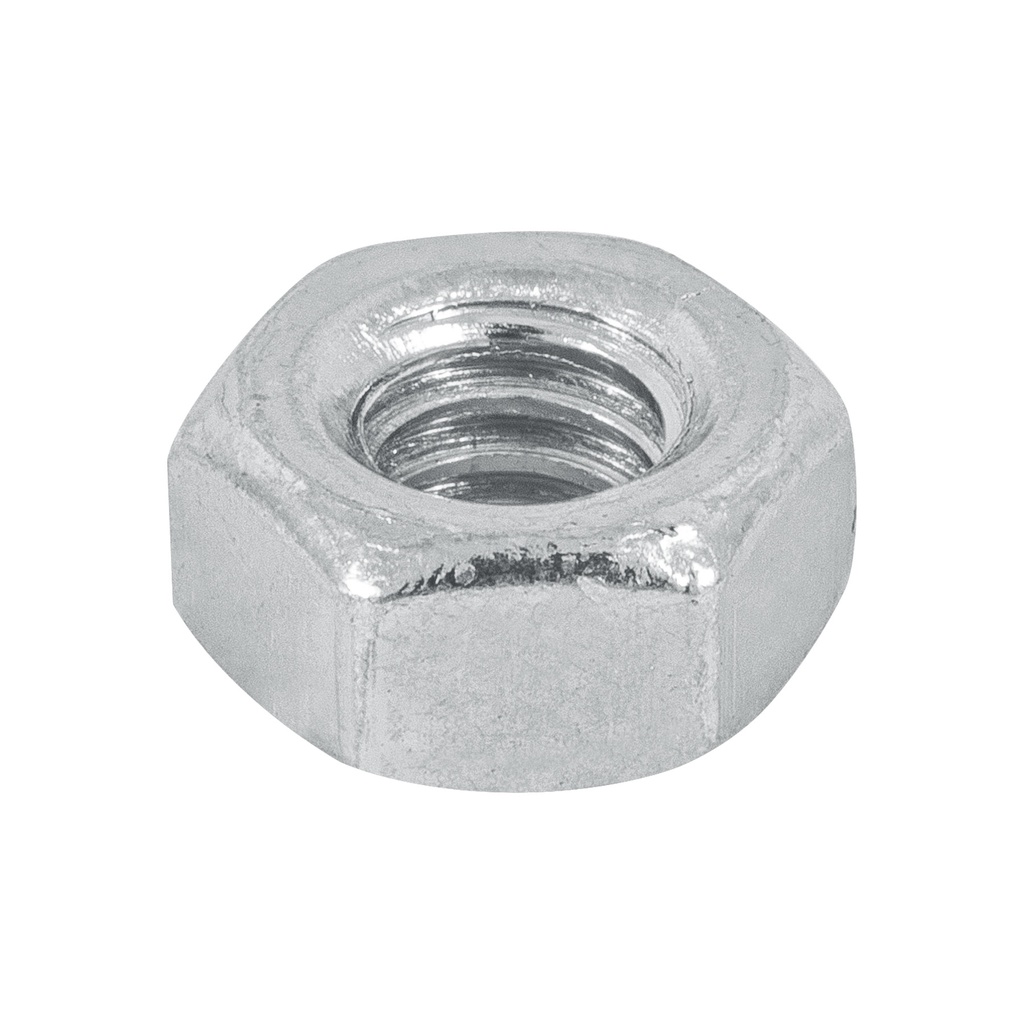 [T44548] Bolsa con 250 tuercas 1/4' hexagonales de acero galvanizado