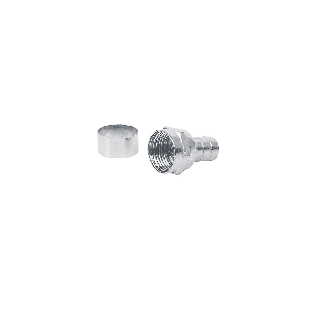 Bolsa con 4 conectores coaxiales RG 6 tipo campana, Volteck - Pag 390