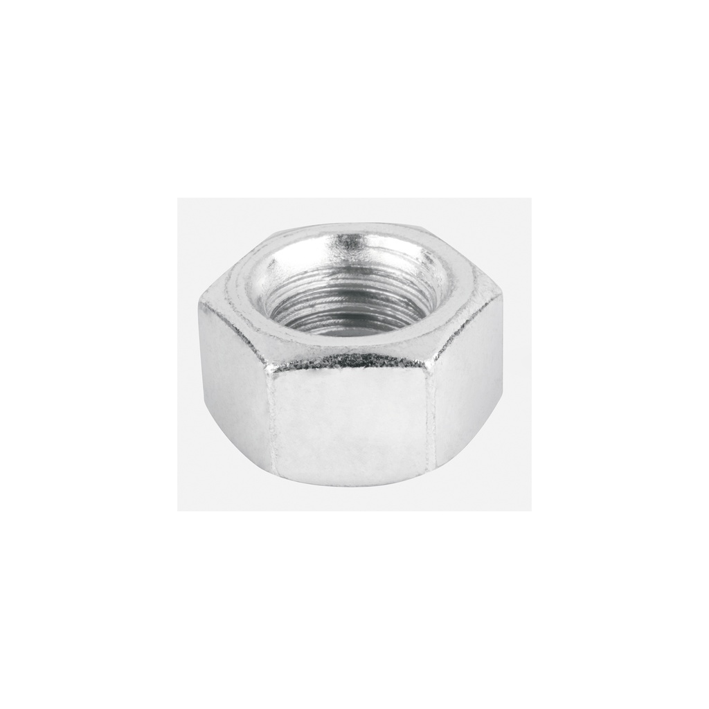 Bolsa con 50 tuercas 1/2' hexagonales de acero galvanizado
