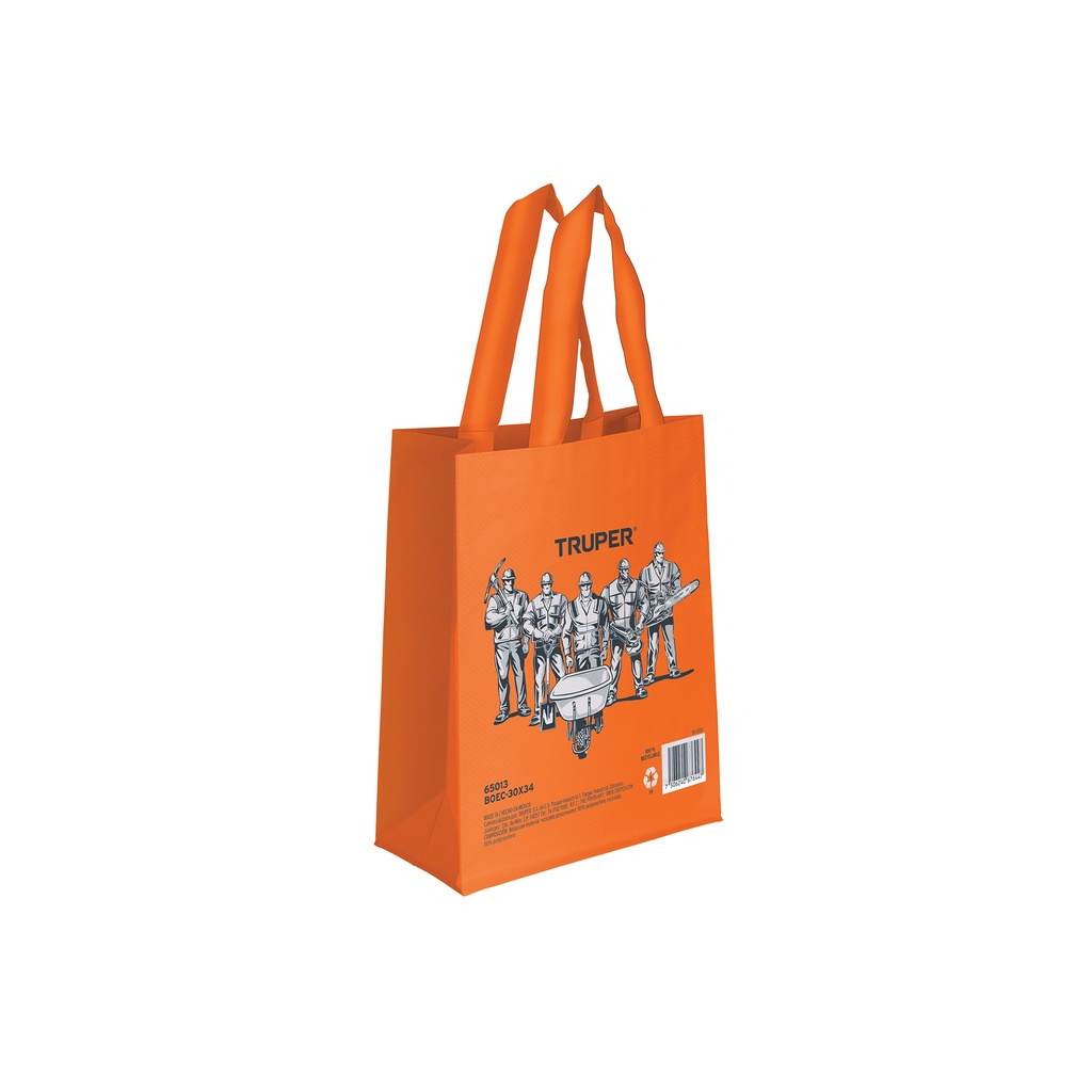 Bolsa ecológica naranja de 30 x 40 cm, Truper