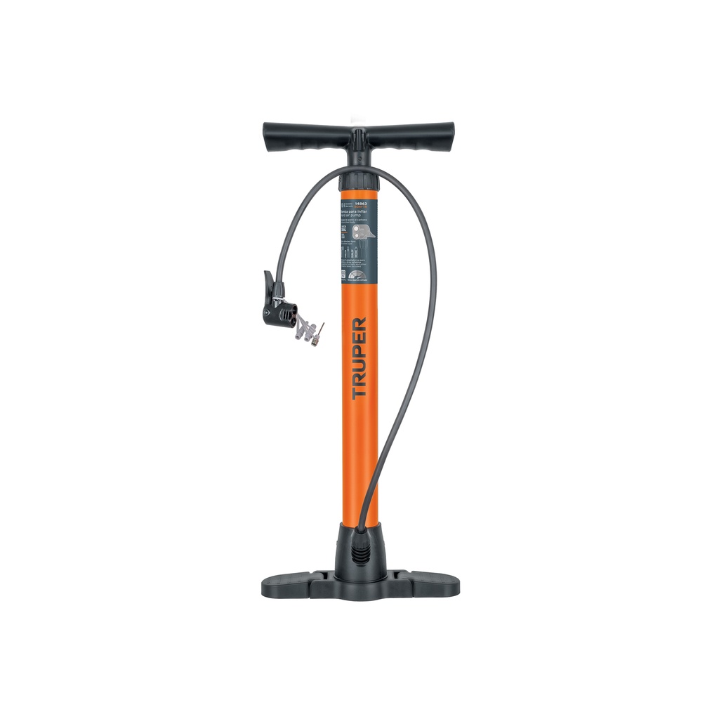 [T14863] Bomba manual para inflar, 100 PSI, Truper