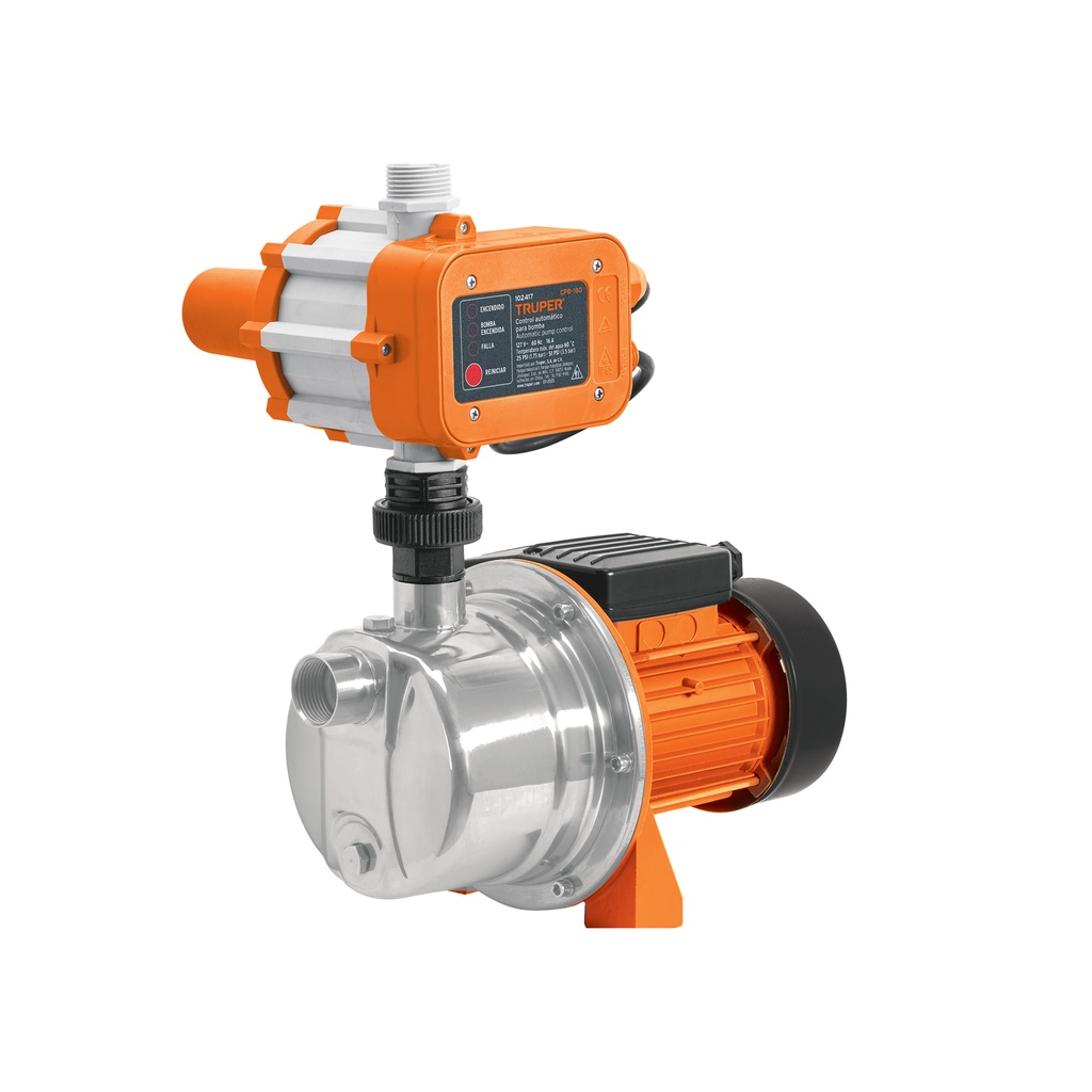 Bomba presurizadora jet acero 1/2 HP con control, Truper - Pag 49