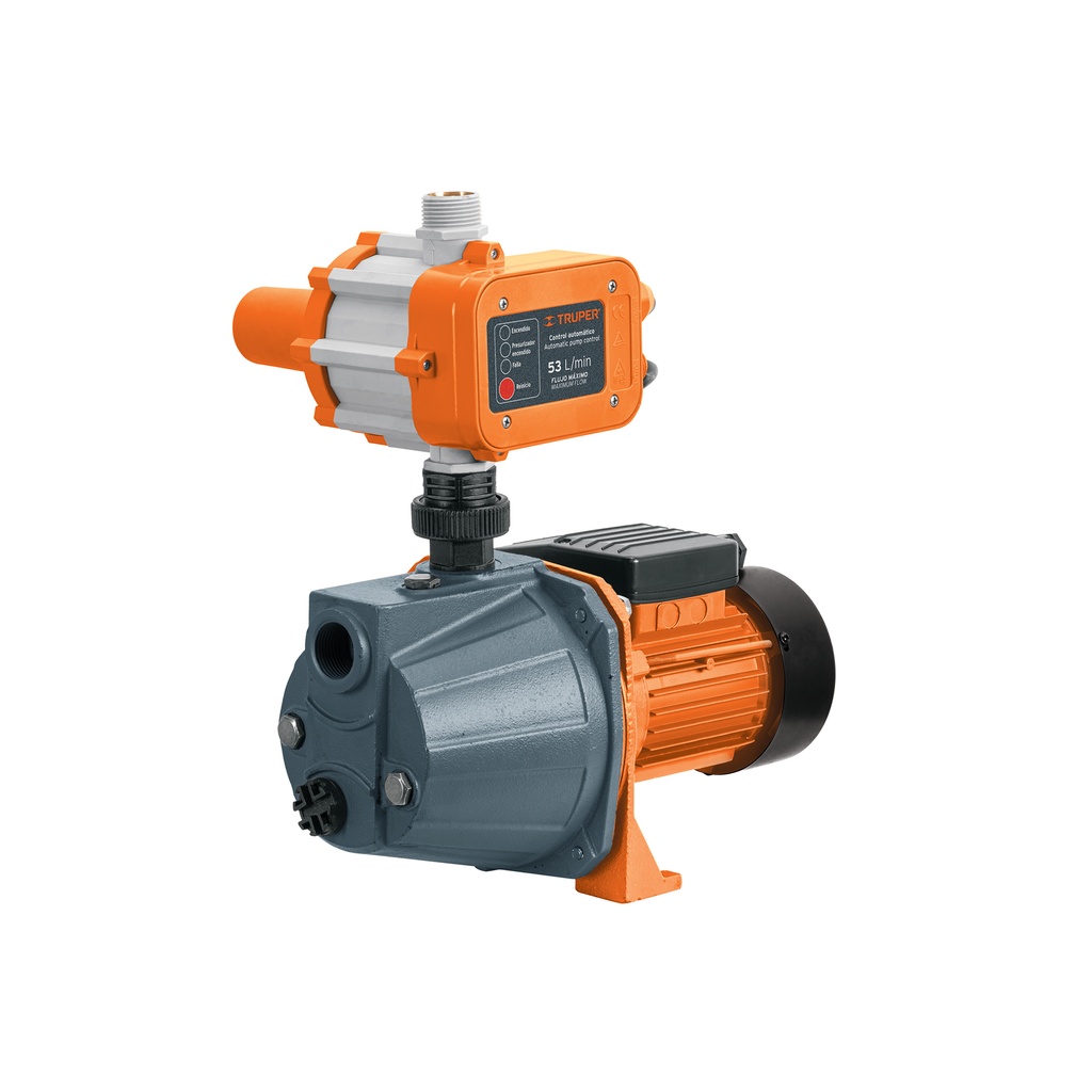 Bomba presurizadora jet hierro 1/2 HP con control, Truper